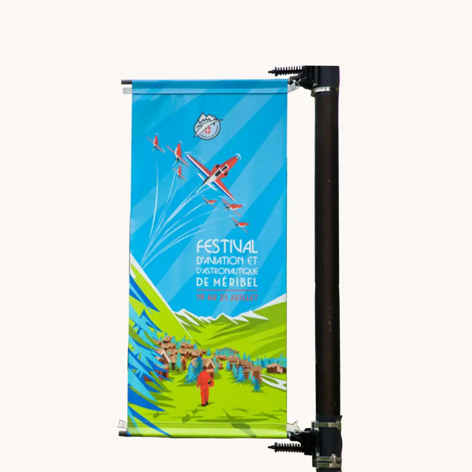 Custom banner printed by Wolflag factory for advertising and events